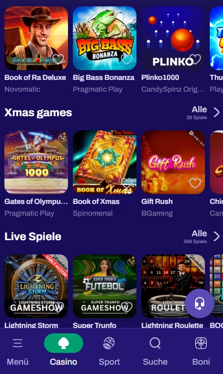 CandySpinz Casino Mobile Spiele