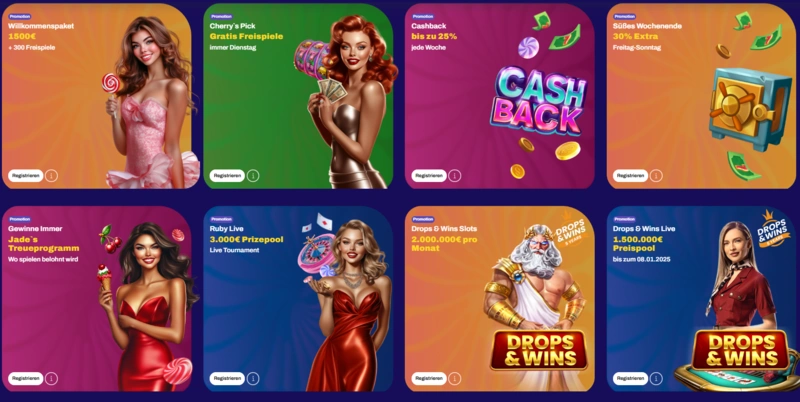 CandySpinz Casino Werbeaktionen